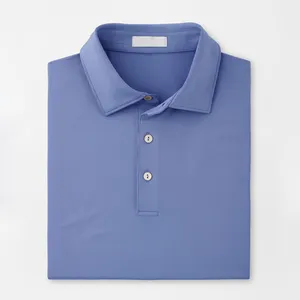 Custom Logo Golf Performance Blanco Sublimatie Shirts 100 Polyester Wit Gemerceriseerde Katoenen Poloshirts