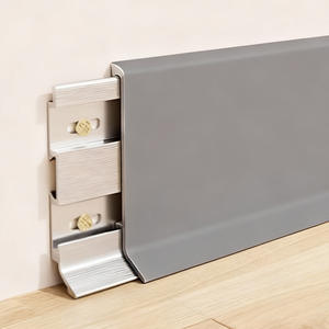 Плинтус из анодированного алюминиевого сплава-водонепроницаемая Антикоррозийная отделка плинтуса для офисной отделки стен - Product Image 4