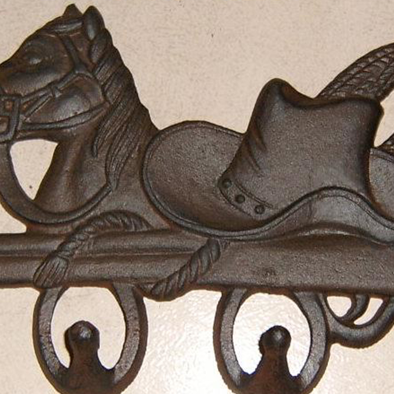 horse Double hook Restoring ancient ways Wrought iron handbag hook