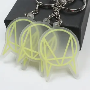 Gepersonaliseerde Custom 3d Lichtgevende Logo Pvc Rubber Sleutelhangers Voor Geschenken