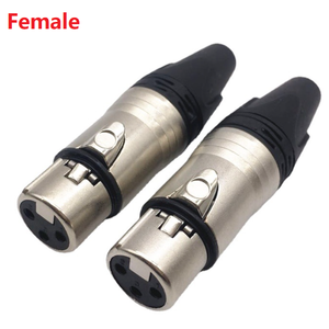 Bakır pimleri mikrofon XLR konnektör dişi ve erkek hoparlör konektörü - Product Image 3