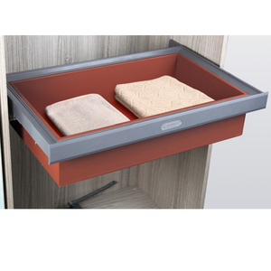 Thiết kế đơn giản quần giá kéo ra mềm đóng cửa trượt Closet Hanger tủ quần áo phần cứng cho đồ nội thất phụ kiện - Product Image 2