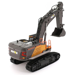Nouvelle Excavatrice <span class=keywords><strong>Huina</strong></span> <span class=keywords><strong>1592</strong></span>, Camion de Construction, Jouet Cadeau, Modèle de Véhicule en Alliage Métallique, Véhicule d'Ingénierie Télécommandé RC - Product Image 1