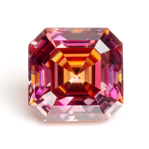 Diamante Sintético de Alta Calidad Goldleaf, Corte Asscher de 0.5-5CT, Color Amarillo, Rosa, Verde, Azul, Multicolor, Claridad VVS - Product Image 5