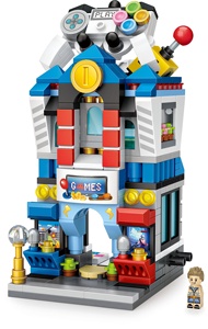 Para <span class=keywords><strong>LOZ</strong></span> DIY bloques 3D Venta caliente juguete educativo tienda de cosméticos Mini modelo de construcción para niños diseño de tienda de dibujos animados - Product Image 6