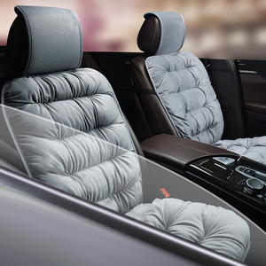 Coussins de siège de <span class=keywords><strong>voiture</strong></span> de luxe d'hiver HH-61, ensemble complet pour sièges avant conducteur et passager, <span class=keywords><strong>en</strong></span> peluche chaude, coton PP, housse de siège 2 pièces universelle - Product Image 5