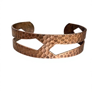 Handmade <b>Copper</b> Wrist Bracelet Traditional Craftsmanship Jewelry for Men Women and Unique Gift Ideas - Product Image 1