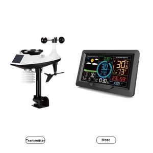 Station météo professionnelle sans fil thermomètre intérieur extérieur hygromètre baromètre anémomètre <span class=keywords><strong>pluviomètre</strong></span> avec alertes et historique - Product Image 1