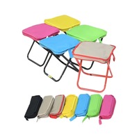 Chaise de pêche pliable portable légère pour le camping, avec sac à fermeture éclair durable, mobilier d'extérieur, plage, pique-nique, design moderne et compact