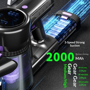 Aspirateur sans fil transfrontalier 200W sans sac avec grande puissance d'aspiration, idéal pour les tapis, conception portable, moteur sans balais et boîte à poussière - Product Image 5