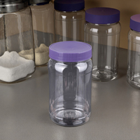 Récipient PET à large ouverture de 1 litre en plastique transparent pour aliments et boissons Jeunes animaux Gène salé Oxygène-Binding Protein Object
