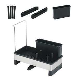 Organizzatore per Lavello in Acciaio Inox con Portaspugna, Portaspazzole, Portasapone e Portaoggetti Antiruggine per <span class=keywords><strong>Cucina</strong></span> - Product Image 2