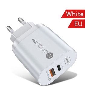 Chargeur mural <span class=keywords><strong>USB</strong></span> C double <span class=keywords><strong>port</strong></span> 12W <span class=keywords><strong>5V</strong></span> 2.4A Type C PD intelligent portable de voyage rapide pour téléphone portable appareil photo adaptateur d'alimentation - Product Image 6