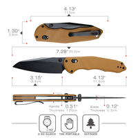 Couteau de poche D2, acier D2, manche G10, couteau pliant tactique, défense personnelle, EDC, camping en plein air, chasse, survie, fabricant OEM