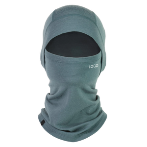 Passamontagna 100% Lana Merino con Un Foro, Maschera Invernale Integrale da Sci, Cappello con Logo Personalizzato per Sport all'Aperto - Product Image 1