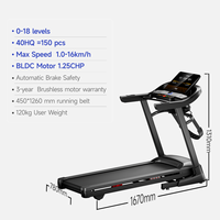 Tapis roulant électrique avec écran LED, inclinaison 0-18%, multifonction, usage domestique, haute qualité, pliable, avec fonction de vibration