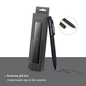 TTX logotipo personalizado promocional Hotel Simple Metal esmerilado suave goma torcida Boligrafos Stylo bolígrafos bolígrafo - Product Image 5