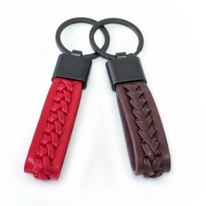 Wholesale Custom Logo Round <b>Key</b> <b>Ring</b> Keychain China's PU Leather Car <b>Key</b> Tags with Metal Elegant & Durable Leather Keychains - Product Image 3