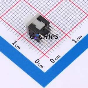 KFC585875-Z Push Button Switch DIP-6P,5.8x5.8mm Switch Double Pole Double Throw Self-Locking Square Button Through Hole - Product Image 2