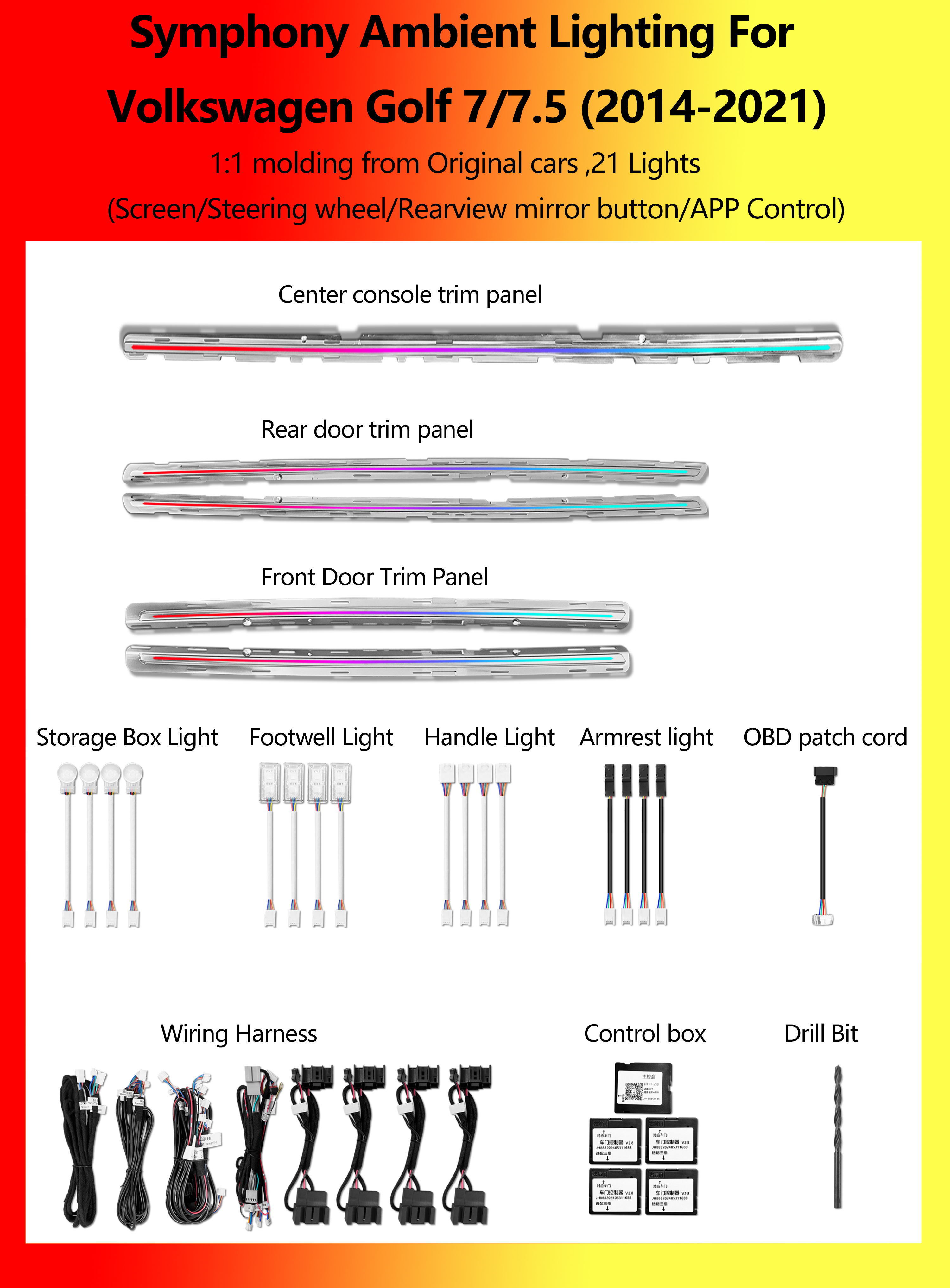 Volkswagen Golf 7/7.5 Symphony 21 Lights