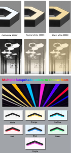 Lámpara de Techo Moderna de Diseño Tubular, 1500mm 1800mm, <span class=keywords><strong>LED</strong></span> Suspendida, Lineal, Hexagonal, para Oficina, Gimnasio, Centro de Fitness - Product Image 5