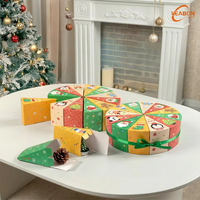 Lot de 12 boîtes en papier kraft pour calendrier de l'Avent de Noël, emballage vide pour bonbons, chocolats, cadeaux surprise de fête