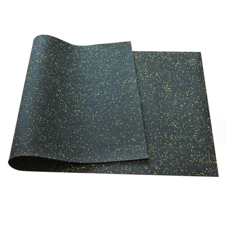 Fitness Sport Center 3mm 4mm 5mm Anti-shock Durable EPDM Flecks Recycled Rubber Roll Gym Flooring Mats