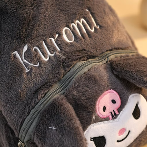 <span class=keywords><strong>Mochila</strong></span> <span class=keywords><strong>Escolar</strong></span> Infantil de Peluche con Diseño de Dibujos Animados, Personalizable, Suave, de <span class=keywords><strong>Kuromi</strong></span>, Pikachu y Lotso, Venta al Por Mayor - Product Image 4