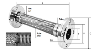 Kim loại bện Ống SS304 Ống linh hoạt không bện hơi nước Ống thép không gỉ sóng linh hoạt kim loại ống - Product Image 6