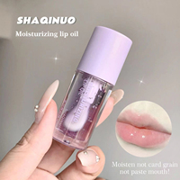 Huile à lèvres hydratante et imperméable à paillettes, changeant de couleur selon le pH, effet repulpant, mini gloss vegan pour les lèvres, marque privée