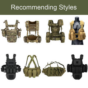 Yakeda sabuk patroli bantalan beban Modular berburu luar ruangan kustom dengan Harness dan kantong rompi Rig dada latihan - Product Image 6