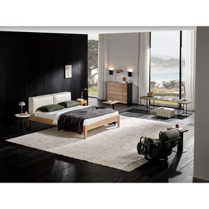 מיטת אשור איטלקית מינימליסטית יוקרתית, מיטת פרה גדולה אוניברסלית, מיטה זוגית גדולה במיוחד מתכווננת - Product Image 1