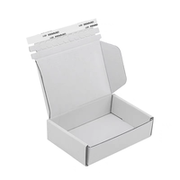 Boîte d'expédition personnalisée avec bande déchirable en matériaux recyclés, emballage ondulé imprimé sur mesure pour l'expédition e-commerce de cils
