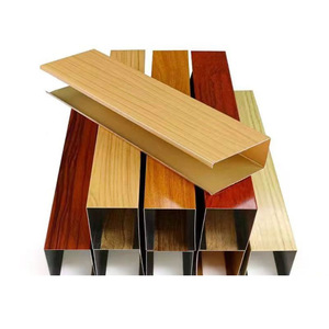 Nhà máy trực tiếp dải kim loại Trần gỗ-hạt nhôm vách ngăn Trần chống cháy trang trí vật liệu xây dựng cho bệnh viện sử dụng - Product Image 5