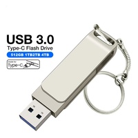 Flash Drive USB Solid-State 1TB 2TB Antarmuka Ganda USB3.0/Type-C untuk Ponsel Android dan Komputer Flash Drive USB 16TB