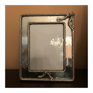 Cadre photo en aluminium au look élégant, placage nickel avec bordure en corde métallique, cadre photo pour un look incroyable - Product Image 1