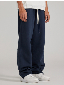 Venta caliente fitness jogging gimnasio apilados pantalones de chándal ligero en blanco hombres unisex pantalones de chándal personalizados joggers pantalones de chándal Pantalones deportivos - Product Image 4