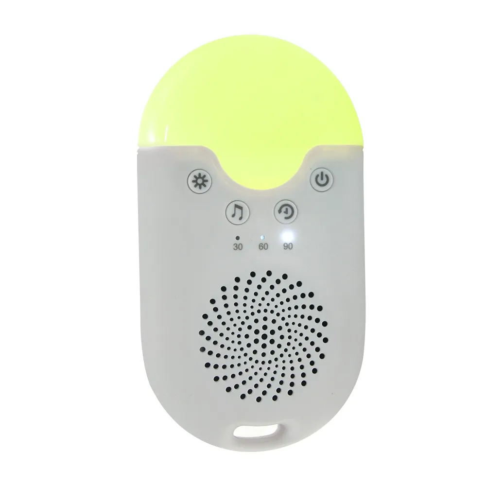 Tragbare Lampe Mini-Gerät Smart Speaker Adult Schlaf Tröster Benutzer definierte Schnuller Spielzeug Natur Sound Schlafen Baby weiß Noise Machine