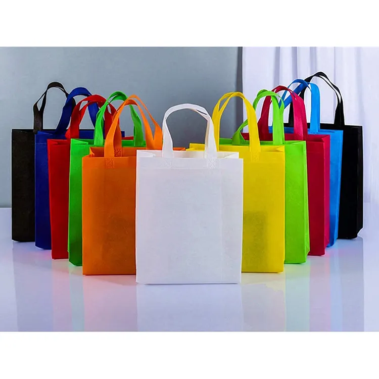 Werbe wieder verwendbare Einkaufstaschen Benutzer definierte Vlies-Tasche mit Print-Logo