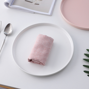 FENN Offre Spéciale 10 "Mat Glaze Dinning Charger <span class=keywords><strong>Assiettes</strong></span> Assiette <span class=keywords><strong>en</strong></span> céramique blanche unie pour mariage - Product Image 2