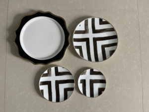 Porcelana tradicional blanca de 10 pulgadas, respetuosa con el medio ambiente, fácil de limpiar, juego de platos de <span class=keywords><strong>cena</strong></span> para decoración de fiestas, planificación de eventos de forma redonda - Product Image 4
