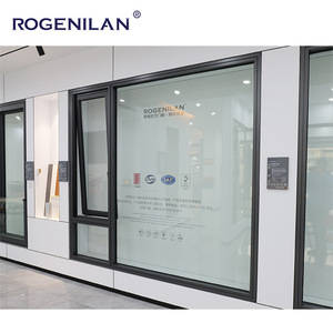 Ventanas de Aluminio para Baño Rogenilan con Mosquitera, Ventana Abatible Vertical de Doble Vidrio para Pérgola - Product Image 6