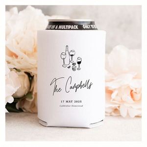 Plantilla Imprimible para Enfriador de Bebidas con Diseño Rústico para Bodas, Recuerdos de Recepción, Herramienta Promocional - Product Image 1