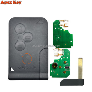 Clé de voiture intelligente à 3 boutons 433Mhz avec puce ID46 PCF7947 pour Renault Clio Logan Megane 2 3 Scenic, télécommande - Product Image 1
