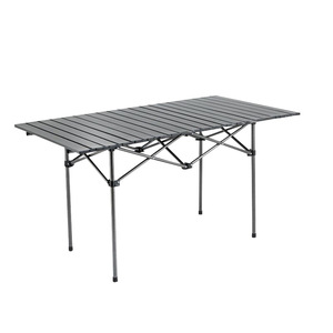 Outdoor <b>Folding</b> <b>Table</b> Rectangular 50-95-120 Portable Camping Picnic <b>Table</b> - Product Image 1