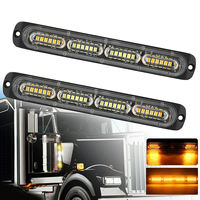 12v 24led lumière stroboscopique Ultra-mince côté marqueur lampe dégagement lumière étanche d'urgence stroboscopique Flash avertissement barre lumineuse voiture camion