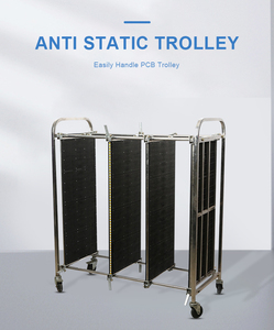900*600*1300mm nhựa SMT PCB Giá xe đẩy có thể điều chỉnh ESD chống tĩnh điện lưu trữ nhà máy trực tiếp Tạp Chí giá - Product Image 3