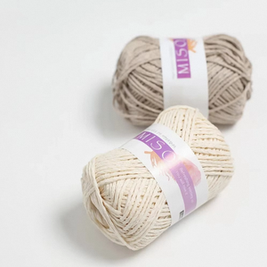 Reflective Miso Abaca Cotton <b>Yarn</b> 50g Chunky Ball NE20 1 Hand Crochet Knitting Fiber <b>Yarn</b> For Textile Handicrafts - Product Image 1