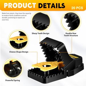 <span class=keywords><strong>2025</strong></span> tái sử dụng rắn nhựa chuột bẫy động vật gặm nhấm Catcher với thiết kế động vật cho kiểm soát dịch hại Snap Bait bắt chuột và chuột - Product Image 5