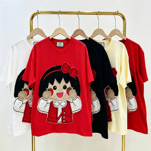 ZiTong - Camiseta Gráfica <span class=keywords><strong>de</strong></span> <span class=keywords><strong>Anime</strong></span> para Mujer, 5 Colores, Linda, Informal, Holgada, Blusa <span class=keywords><strong>de</strong></span> Verano - Product Image 4